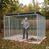 Panneaux de chenil à barreaux acier inoxydable 1,5 m ou 2m Hauteur 184 cm