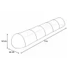Lot de 4 tunnels de forçage 3m pour potager