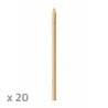 Piquets châtaignier fraisé PEFC - Ø6cm x 2m - Lot de 20