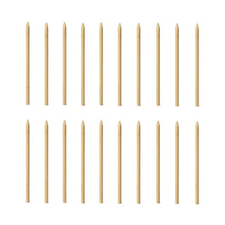 Piquets châtaignier fraisé PEFC - Ø6cm x 2m - Lot de 20