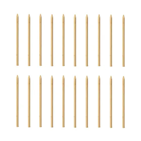 Piquets châtaignier fraisé PEFC - Ø6cm x 2m - Lot de 20