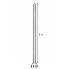 Piquets châtaignier fraisé PEFC - Ø6cm x 2m - Lot de 20