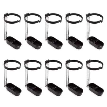 Lot de 10 abreuvoirs à bouteille pour cages - Plastique