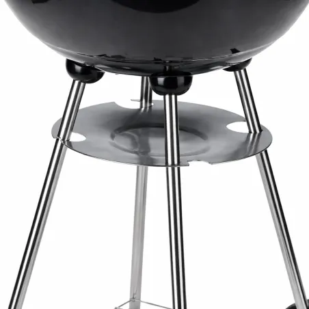 Barbecue mobile Ø46 cm - Grille chromée et bol émaillé