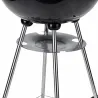 Barbecue mobile Ø46 cm - Grille chromée et bol émaillé