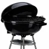 Barbecue mobile Ø46 cm - Grille chromée et bol émaillé