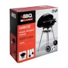 Barbecue mobile Ø46 cm - Grille chromée et bol émaillé