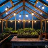 Guirlande 20 boules LED blanches - 14,5 m extérieur/intérieur