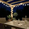 Guirlande 20 boules LED blanches - 14,5 m extérieur/intérieur