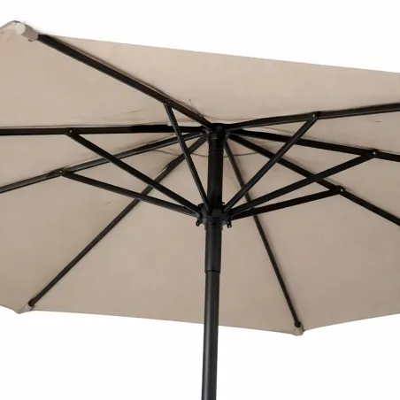 Parasol rond Ø 2,70 m marron – Ombre et élégance pour jardin