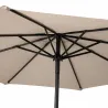 Parasol rond Ø 2,70 m marron – Ombre et élégance pour jardin