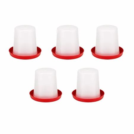 Abreuvoir siphoïde 5 L pour volailles en plastique