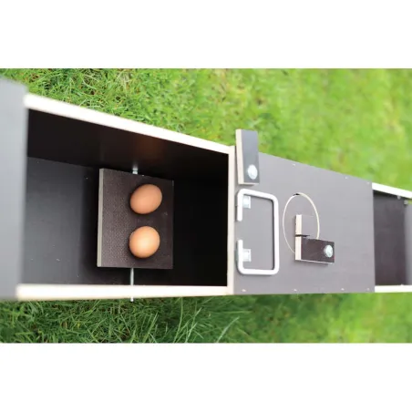 Piège bois 2 entrées pour nuisibles 135x19x24 cm