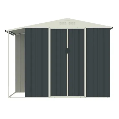 Abri acier Argence + carport - 2 portes coulissantes 1,28m²