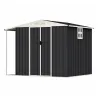 Abri acier Argence + carport - 2 portes coulissantes 1,28m²