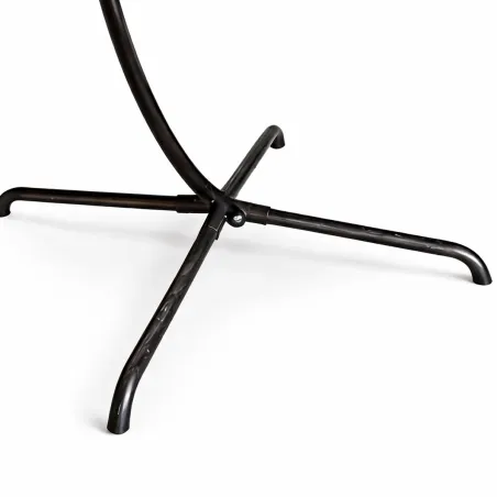 Chaise suspendue acier 4 pieds pliable avec coussin détente