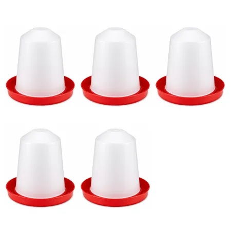 Lot de 5 abreuvoirs siphoïdes 1,5L pour volailles
