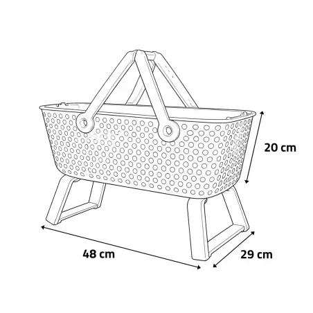 Panier récolte Kajo 15L - Pliable, empilable et perforé