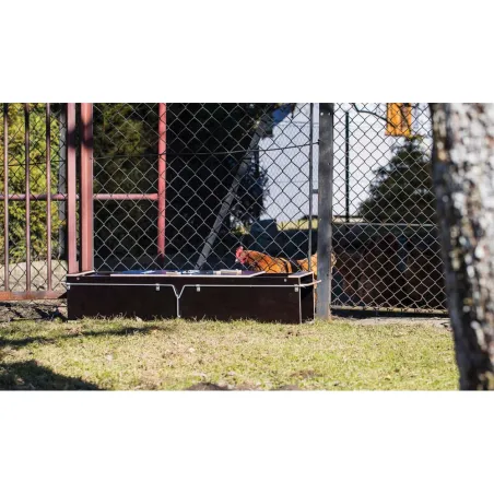 Piège bois 2 entrées pour nuisibles 135x19x24 cm