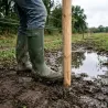 10 poteaux clôture Ø8cm - 2,5m - Classe 4 robuste