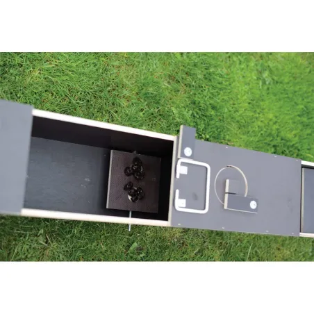 Piège bois 2 entrées pour nuisibles 135x19x24 cm