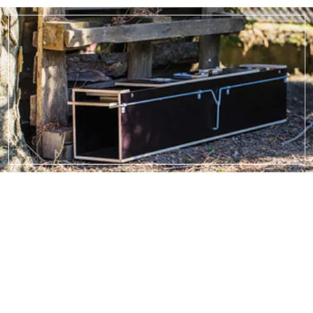 Piège bois 2 entrées pour nuisibles 135x19x24 cm