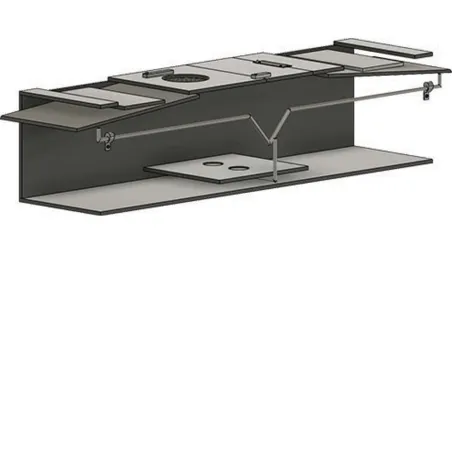 Piège bois 2 entrées pour nuisibles 135x19x24 cm