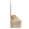 Carré potager en sapin avec treillis 98x34x104 cm - Jardin