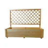 Carré potager en sapin avec treillis 98x34x104 cm - Jardin