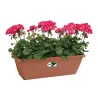 Balconnières Elho® x8 - 50cm effet terre cuite élégant