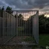 Panneaux de chenil à barreaux acier inoxydable 1,5 m ou 2m Hauteur 184 cm