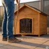 Niche chien en bois chalet taille L 83 x 87 x 101 cm