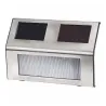 4 lampes solaires LED inox – Éclairage jardin éco-responsable