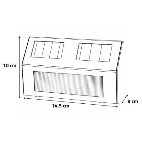 4 lampes solaires LED inox – Éclairage jardin éco-responsable
