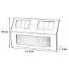 4 lampes solaires LED inox – Éclairage jardin éco-responsable