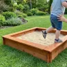 Bac à sable en bois 120x120 cm - Jeu extérieur enfants