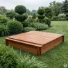 Bac à sable en bois 120x120 cm - Jeu extérieur enfants