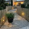 Clôture ganivelle en châtaignier PEFC - 5m x 1m - écart 6-7cm
