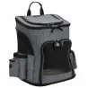 Sac de transport pliable pour animaux gris 32,5x25x40 cm