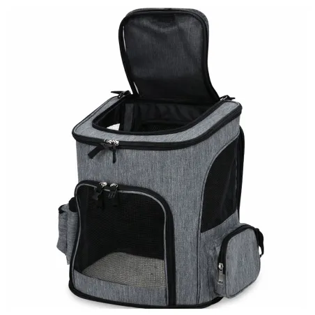Sac de transport pliable pour animaux gris 32,5x25x40 cm