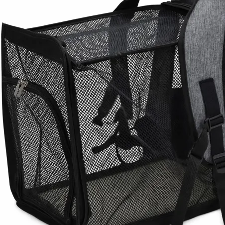 Sac de transport pliable pour animaux gris 32,5x25x40 cm