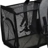 Sac de transport pliable pour animaux gris 32,5x25x40 cm