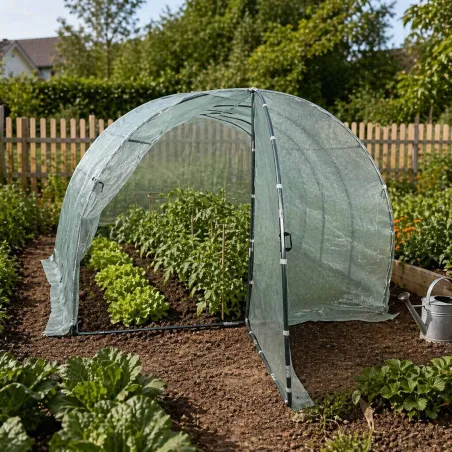 Serre pro 12m² galvanisée - Housse anti-UV 140g/m²
