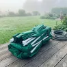 Tonnelle pliante 3x3 m acier vert avec parois latérales