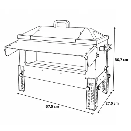 Mangeoire Robust® 18kg - Acier galvanisé pour volailles
