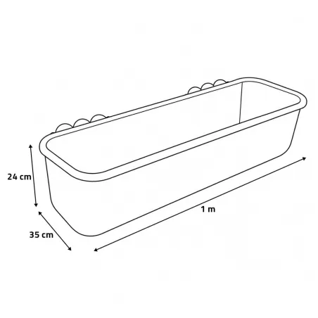 Mangeoire suspendue 42L en plastique renforcé