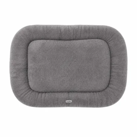 Coussin ovale gris antidérapant pour chien 80x60cm - Confort