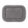 Coussin ovale gris antidérapant pour chien 80x60cm - Confort