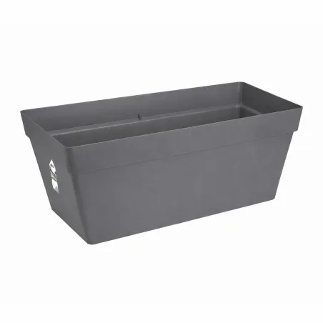 Jardinière Elho® mobile 70 cm - Gris à réservoir d'eau
