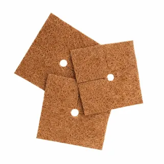 Lot de 3 paillis coco 38 cm - naturel et biodégradable